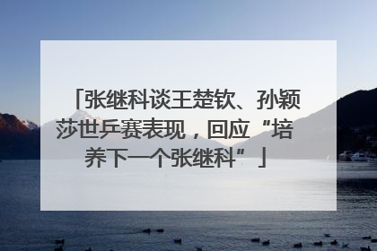 张继科谈王楚钦、孙颖莎世乒赛表现，回应“培养下一个张继科”