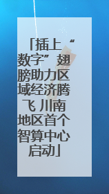 插上“数字”翅膀助力区域经济腾飞 川南地区首个智算中心启动