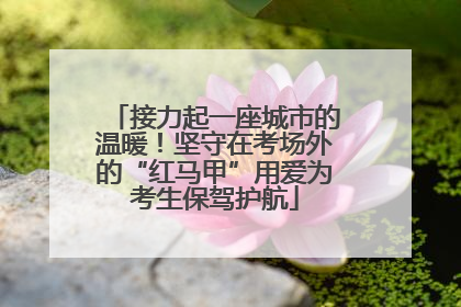接力起一座城市的温暖！坚守在考场外的“红马甲”用爱为考生保驾护航
