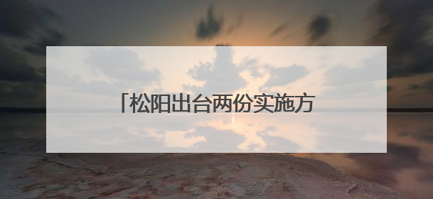 松阳出台两份实施方案 提升政府服务水平和干部履职能力