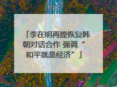 李在明再提恢复韩朝对话合作 强调“和平就是经济”