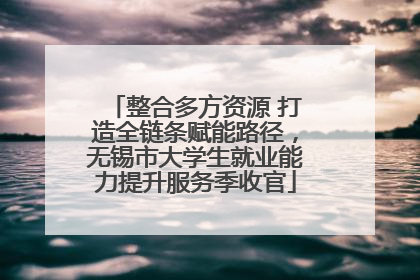 整合多方资源 打造全链条赋能路径，无锡市大学生就业能力提升服务季收官