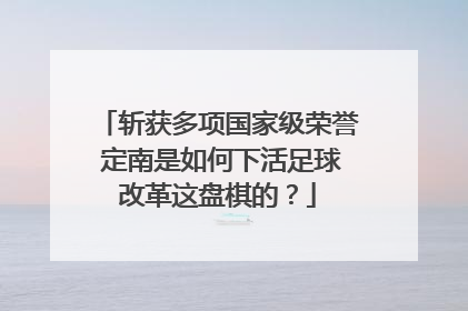 斩获多项国家级荣誉 定南是如何下活足球改革这盘棋的？