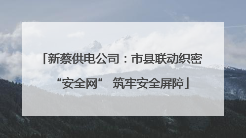 新蔡供电公司：市县联动织密“安全网” 筑牢安全屏障