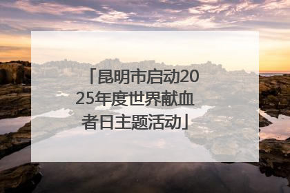 昆明市启动2025年度世界献血者日主题活动