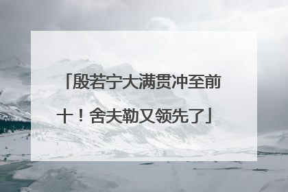 殷若宁大满贯冲至前十！舍夫勒又领先了