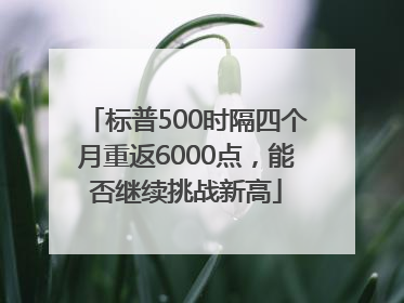 标普500时隔四个月重返6000点，能否继续挑战新高
