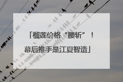 榴莲价格“腰斩”！幕后推手是江夏智造