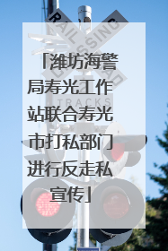 潍坊海警局寿光工作站联合寿光市打私部门进行反走私宣传