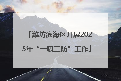 潍坊滨海区开展2025年“一喷三防”工作
