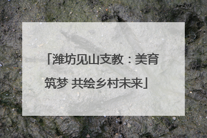 潍坊见山支教：美育筑梦 共绘乡村未来