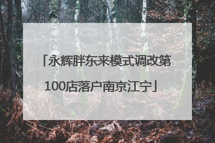 永辉胖东来模式调改第100店落户南京江宁