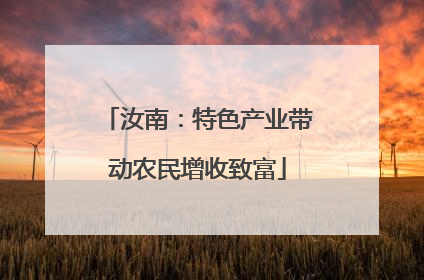 汝南：特色产业带动农民增收致富