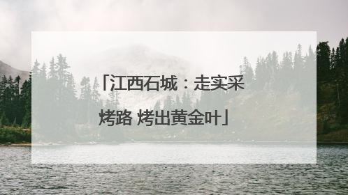 江西石城：走实采烤路 烤出黄金叶