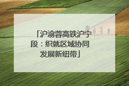 沪渝蓉高铁沪宁段：织就区域协同发展新纽带