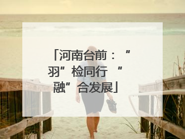 河南台前：“羽”检同行 “融”合发展