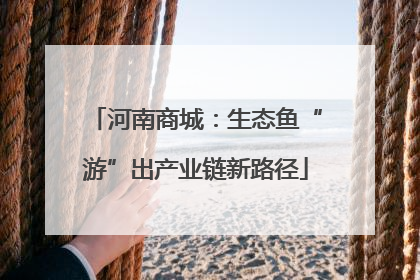 河南商城：生态鱼“游”出产业链新路径