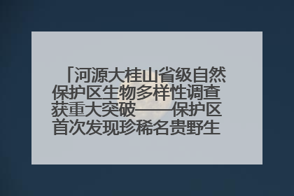 河源大桂山省级自然保护区生物多样性调查获重大突破——保护区首次发现珍稀名贵野生干巴菌与钝尾两头蛇
