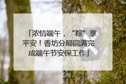 浓情端午，“粽”享平安！香坊分局圆满完成端午节安保工作