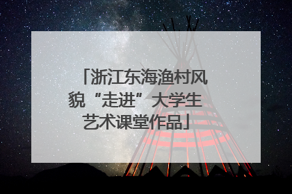 浙江东海渔村风貌“走进”大学生艺术课堂作品
