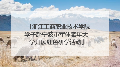 浙江工商职业技术学院学子赴宁波市军休老年大学开展红色研学活动