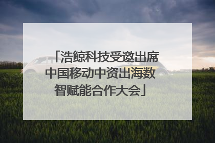 浩鲸科技受邀出席中国移动中资出海数智赋能合作大会