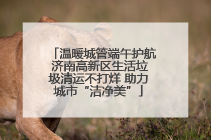 温暖城管端午护航 济南高新区生活垃圾清运不打烊 助力城市“洁净美”