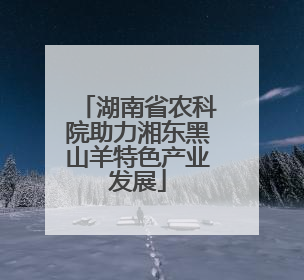 湖南省农科院助力湘东黑山羊特色产业发展
