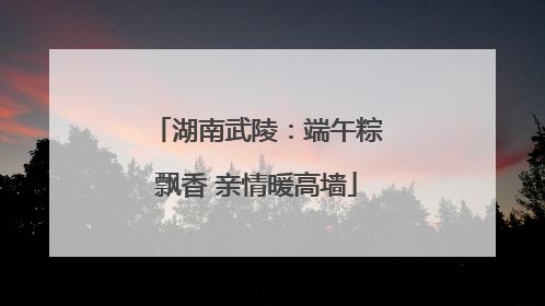 湖南武陵：端午粽飘香 亲情暖高墙