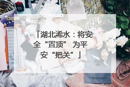 湖北浠水：将安全“置顶” 为平安“把关”