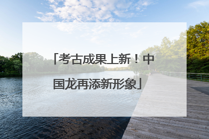 考古成果上新！中国龙再添新形象