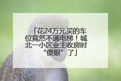 花24万元买的车位竟然不通电梯！城北一小区业主收房时“傻眼”了