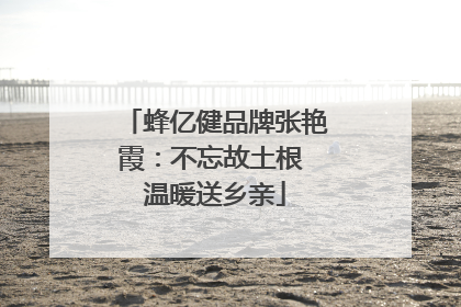 蜂亿健品牌张艳霞：不忘故土根 温暖送乡亲
