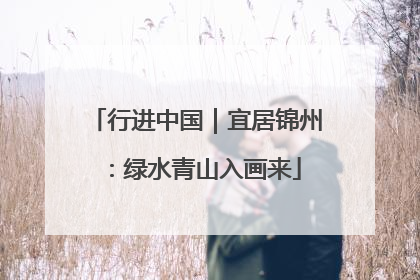 行进中国｜宜居锦州：绿水青山入画来