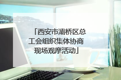 西安市灞桥区总工会组织集体协商现场观摩活动