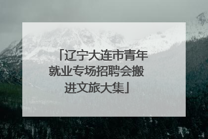 辽宁大连市青年就业专场招聘会搬进文旅大集