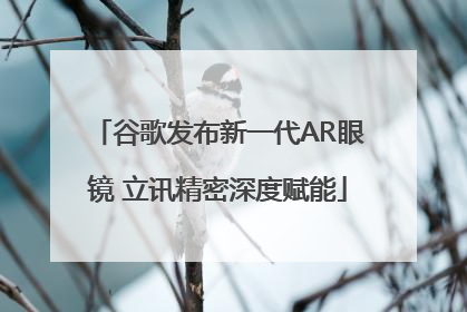 谷歌发布新一代AR眼镜 立讯精密深度赋能