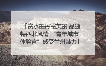 赏水墨丹霞美景 品独特西北风情 “青年城市体验官”感受兰州魅力