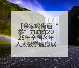 金家岭街道“拳”力助阵2025年全国老年人太极拳健身展示大联动