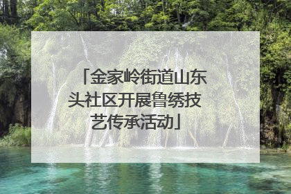 金家岭街道山东头社区开展鲁绣技艺传承活动