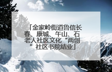 金家岭街道鲁信长春、康城、午山、石老人社区文化“两创”社区书院结业