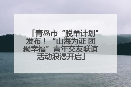青岛市“脱单计划”发布！“山海为证 团聚幸福”青年交友联谊活动浪漫开启
