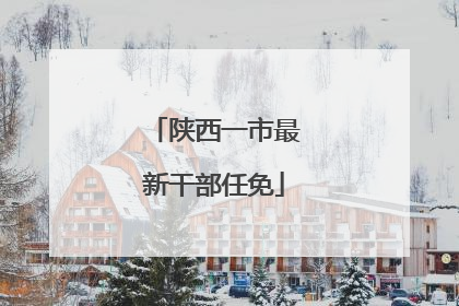 陕西一市最新干部任免