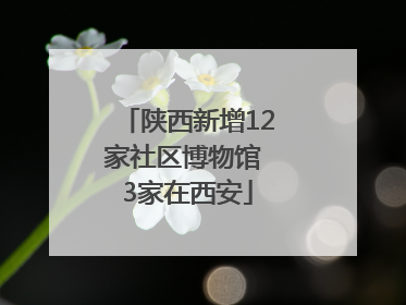 陕西新增12家社区博物馆 3家在西安