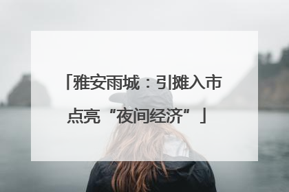 雅安雨城：引摊入市 点亮“夜间经济”
