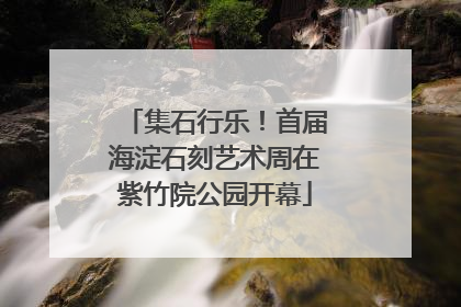 集石行乐！首届海淀石刻艺术周在紫竹院公园开幕