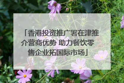 香港投资推广署在津推介营商优势 助力餐饮零售企业拓国际市场