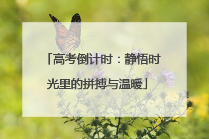 高考倒计时：静悟时光里的拼搏与温暖