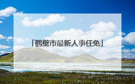 鹤壁市最新人事任免