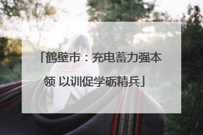 鹤壁市：充电蓄力强本领 以训促学砺精兵